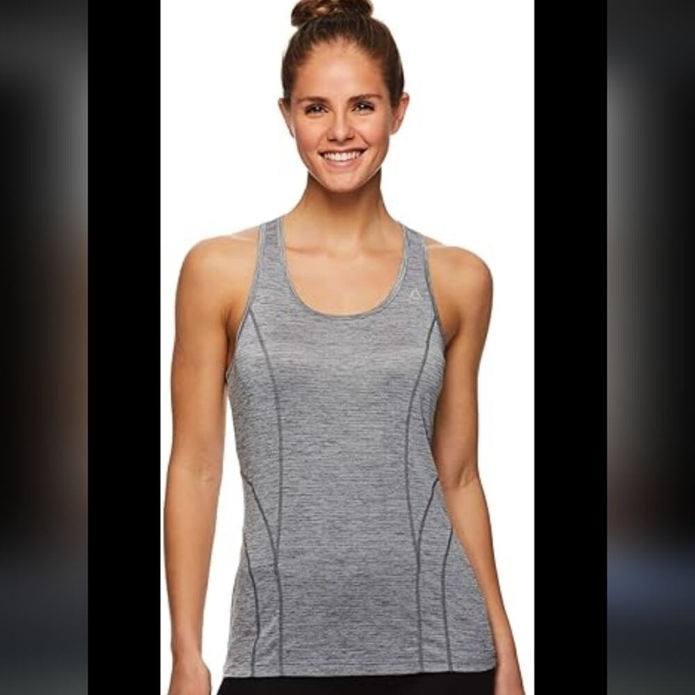 Reebok Women's Heathered Gray Tank Top